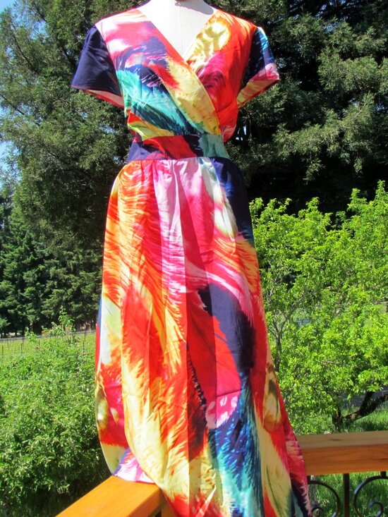 Dresses & Skirts - FESTIVAL MAXI DRESS,18, RED, YELLOW, GREEN, BLUE, PINK, WHITE, AQUA RESORT; PLUS